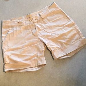 Beige Cotton shorts
